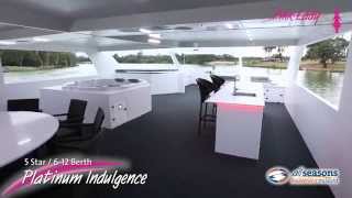 Platinum Indulgence Houseboat  All Seasons Houseboat Mildura [upl. by Nauh]