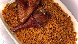 How to make Nigerian party jollof rice for 15  20 guests [upl. by Pincince]