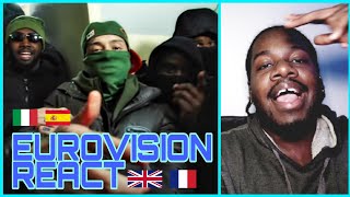 Central Cee  Eurovision Ft Ashe22 Freeze Corleone Rondodasosa REACTION [upl. by Airamahs]