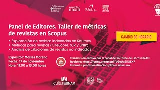 Panel de Editores Taller de métricas de revistas en Scopus [upl. by Aihsia]