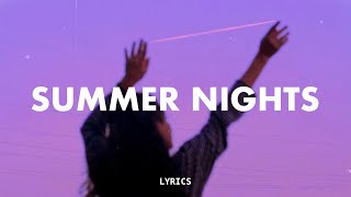 Snøw Laeland amp Skinny Atlas  Summer Nights Lyrics [upl. by Oninrutas]