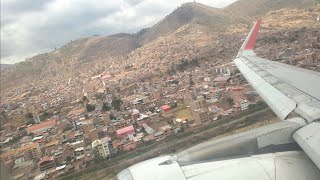 Takeoff from Cusco Alejandro Velasco Astete International Airport  a320 [upl. by Ajnat]