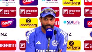 Press Conference Ravindra Jadeja ll Ind vs Nz 3rd Test Match ll Mumbai [upl. by Dlarrej]