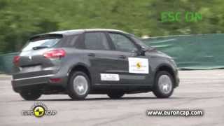 Euro NCAP  Citroen C4 Picasso  2013  ESC test [upl. by Eustatius]