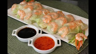 Receta Rollitos de Primavera Spring Rolls [upl. by Nosecyrb]