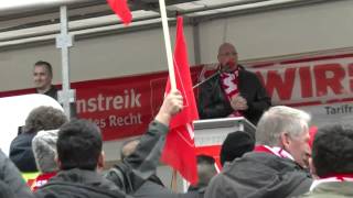 11022015  Tarifrunde 2015 Warnstreiks in BadenWürttemberg [upl. by Grider663]