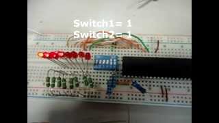 Corrimiento de LEDs con microcontrolador Pic18F4550 [upl. by Kresic]