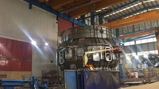 JT60SA cryostat vessel body preassembly completed in the ASTURFEITO factory [upl. by Idonna]