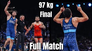 Akhmed TAZHUDINOV Vs Givi MATCHARASHVILI  97 kg Final  Full match  2024 olympics [upl. by Peednus]