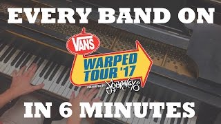 The Vans Warped Tour 2017 Lineup in Under 6 Minutes [upl. by Notloc]