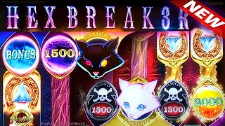 1st PLAY HEX BREAKER 3  New 1c IGT Slot LIVE PLAY amp BONUSES [upl. by Frye]