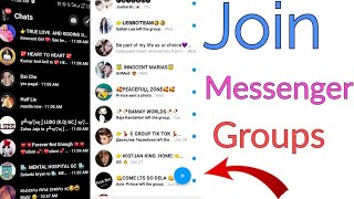 Messenger chatting Groups messenger groups how to find messenger groups [upl. by Vanderhoek]