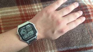 Casio AE1200WHD1A Review  6quot Small Wrist Female [upl. by Direj]