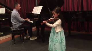 MaleaEmma playing Gavotte from Mignon at the violin recital [upl. by Irik]