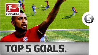 Arturo Vidal  Top 5 Goals  Updated [upl. by Bonucci]