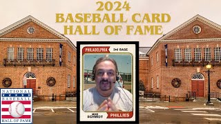 2024 BASEBALL CARD HALL OF FAME INDUCTION CEREMONY [upl. by Alyat]