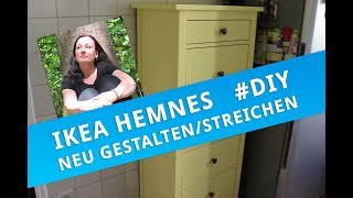 Ikea Hemnes Kommode neu gestalten und streichen DIY [upl. by Haimes]