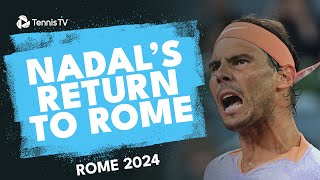 Rafa Nadal Returns To Rome vs Zizou Bergs  Rome 2024 Highlights [upl. by Rosita974]