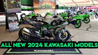 NEW 2024 Kawasaki Motorcycle Line up  Demo Tent at Laconia Bike Week [upl. by Missi]