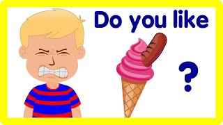 Do you like sausage ice cream Kids Simple Songs [upl. by Anavoig]