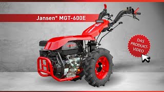 Motorgeräteträger Jansen MGT600E 15 PS Einachsschlepper EStarter [upl. by Odnam46]