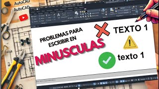 ✅ ¿Problemas para Escribir en Minúsculas en AutoCAD Descubre la Solución [upl. by Sari]