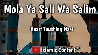 Mola Ya Sali Wa Salim ♥  Heart Touching Naat  Islamic Content [upl. by Yenroc]