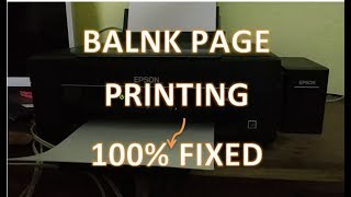 Printer Print Blank Page how to fix this blank page in printer Epson and Other [upl. by Rus]