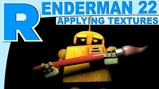 Renderman 22 Applying Textures Tutorial [upl. by Anatollo]