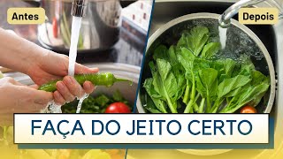 Como higienizar frutas e verduras [upl. by Lisbeth]