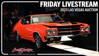 2023 LAS VEGAS BARRETTJACKSON quotAll the cars all the timequot LIVESTREAM  Friday June 23 2023 [upl. by Emmye]