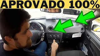 EXAME PRÁTICO GRAVADO DENTRO DO CARRO PASSOU DE PRIMEIRA SEM PERDER PONTO detran doutorvolante [upl. by Radborne]