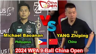 Michael Baoanan VS YANG Zhiping  2024 WPA 9Ball China Open  LiveStream [upl. by Ardnohsal]