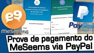 MeSeems Prova de Pagamento PayPal [upl. by Bradway]