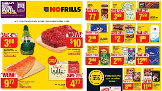 No Frills Flyer Canada 🇨🇦  October 03  October 09 [upl. by Eilagam274]