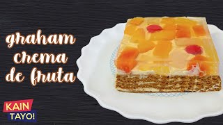 Graham Crema de Fruta  Quick and Easy  No Bake Dessert [upl. by Josephine454]