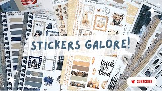 Spooky FallAutumn Stickers  journaling supplies [upl. by Araem]