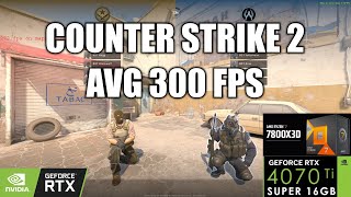 DEATHMATCH CS2 AVG 300 FPS  RTX 4070TI SUPER  AMD Ryzen 7800x3D 1440p MAX OUT Graphics [upl. by Marala]