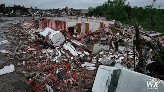 Sulphur OK tornado damage  Drone 4k [upl. by Lounge]