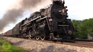 High Speed Steam Nickel Plate 765 at 70MPH [upl. by Warwick]