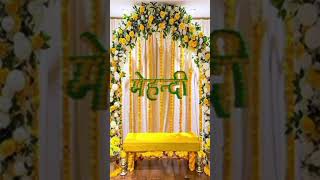 Haldi Ceremony Decoration Ideas haldiceremony 2024 [upl. by Dlawso]