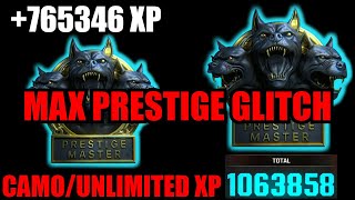 NEW MAX PRESTIGE GLITCH BO6 CAMOUNLIMITED XP GLITCH BO6 BO6 GLITCHES BO6 ZOMBIES GLITCH [upl. by Tris816]