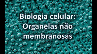 Biologia celular organelas não membranosas [upl. by Arraeic]