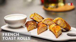 Ham and Cheese French Toast Rolls  Food Channel L  A New Recipe Every Day [upl. by Shotton]