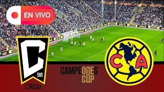 ⚽EN VIVO COLUMBUS CREW VS CLUB AMERICA  Campeones Cup 2024  eFootball PES 21 Simulation [upl. by Fradin]