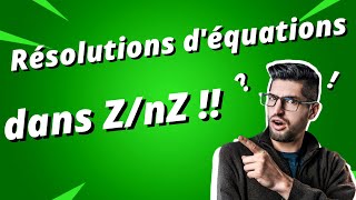 Résolution déquations dans ZnZ  exercice corrigé [upl. by Douty18]