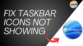 Fix Taskbar Icons Not Showing Missing Invisible And Blank In Windows 11 [upl. by Meredi]