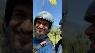 Tandem paragliding from the Pir Chinasi and then landing on the Muzaffarabad Airport in Kashmir [upl. by Ikir]