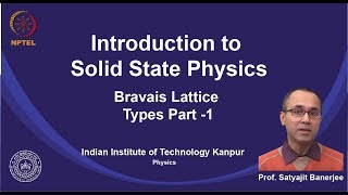 noc19ph02 Lecture 29Bravais Lattice Types PartI [upl. by Pelligrini995]