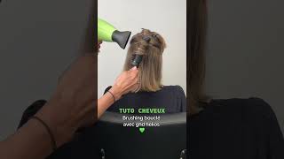 Tutoriel cheveux  comment réaliser un brushing bouclé avec le sèchecheveux ghd helios  💚 hair [upl. by Anoyk556]